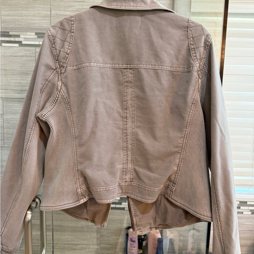 Anthropologie Grey Utility Jacket - Picture 3 of 3